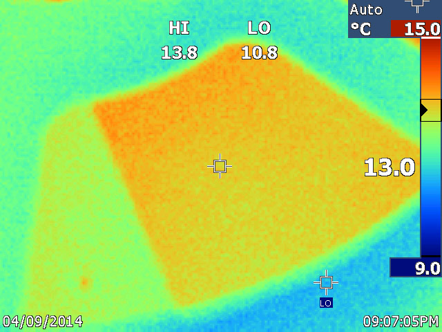 Closeup of rear of primary mirror