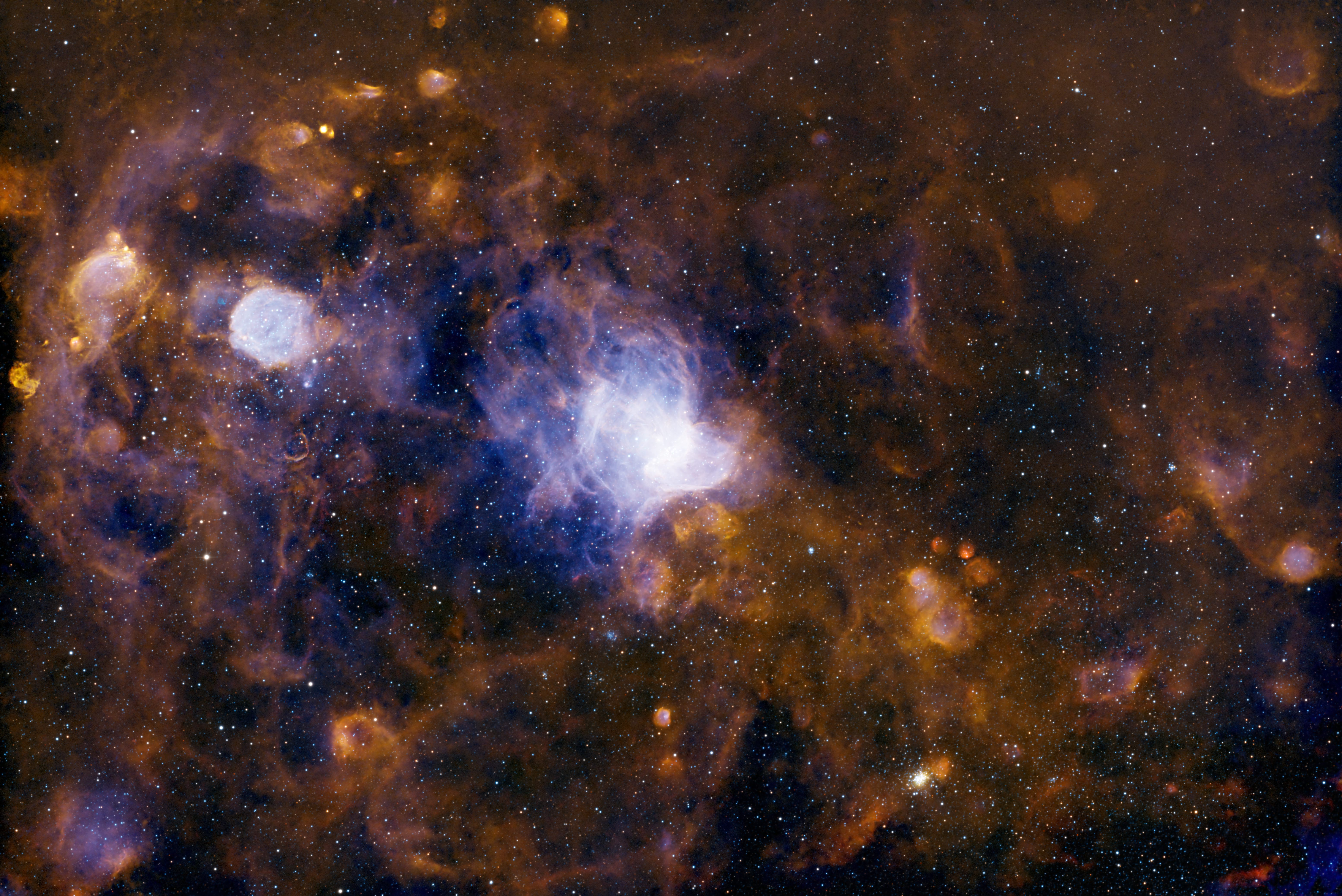 Click image to view full size version NGC 346 in the SMC
