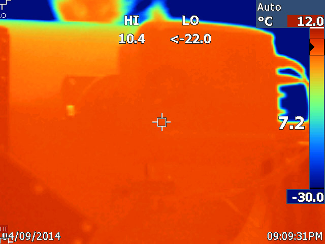 Front of OTA and camera against night sky