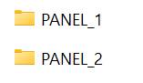 Panel folders