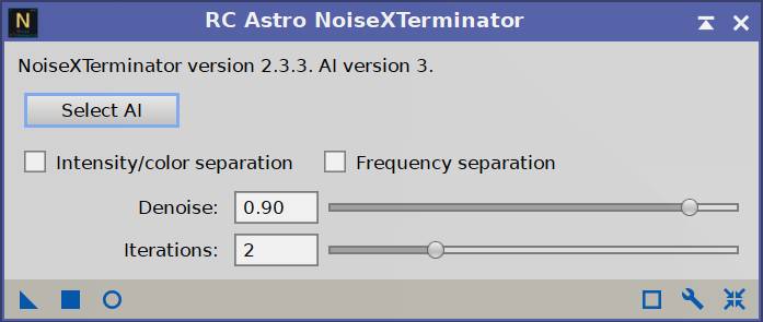 NoiseXTerminator settings