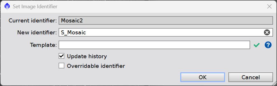 Set Image Identifier