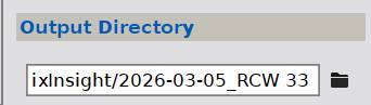 Output directory